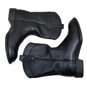 Ariat 7.5EE Black Leather‎ 35501 Heritage Western Roper Boots